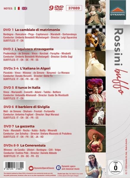 ROSSINI - - (DVD) Fogliani/Michelangeli/Renzetti/Pido/+ BUFFO