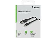 BELKIN USB-kabel - microUSB gevlochten Boost Charge 1 m Zwart (CAB007BT1MBK)
