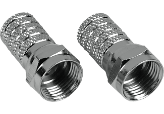 HAMA 00047442 - F-Stecker (Silber)