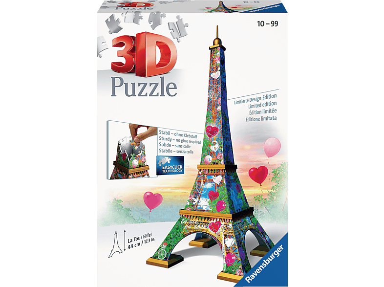 Eiffelturm Puzzle Mehrfarbig Love RAVENSBURGER 3D Edition