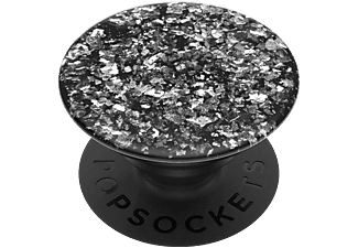 POPSOCKETS Foil Confetti Silver - Poignée et support de téléphone portable (Argent/Noir)