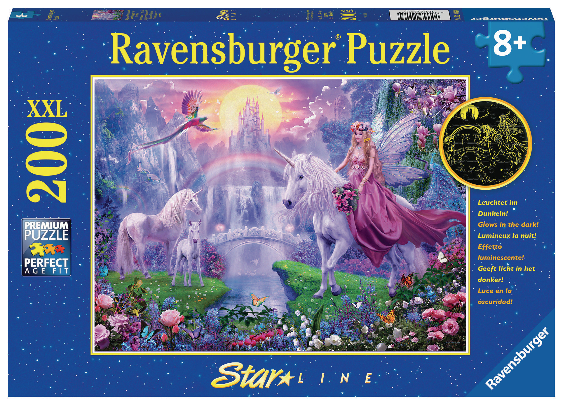 RAVENSBURGER Magische Mehrfarbig Puzzle Einhornnacht