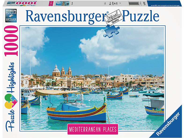 RAVENSBURGER Mediterranean Malta Puzzle Mehrfarbig