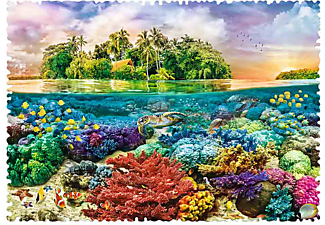 TREFL Crazy Shapes Puzzle 600 Teile - Tropische Insel Puzzle Mehrfarbig