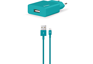 TTEC 2SCS20LTZ Smart Charger 2.1A Seyahat Şarj Aleti ve Lightning Kablo Turkuaz_0