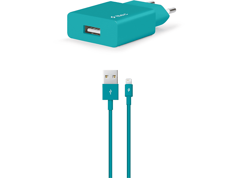 Ttec 2Scs20Ltz Smart Charger 2.1A Seyahat Şarj Aleti Ve Lightning Kablo Turkuaz - 1
