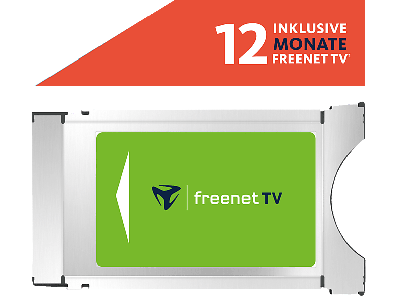 FREENET TV freenet Monate Modul inklusive Modul TV DVB-T2 für 12 HD freenet CI+ TV