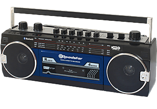 ROADSTAR RCR-3025EBT/BL bluetooth-os kazettás rádió, kék