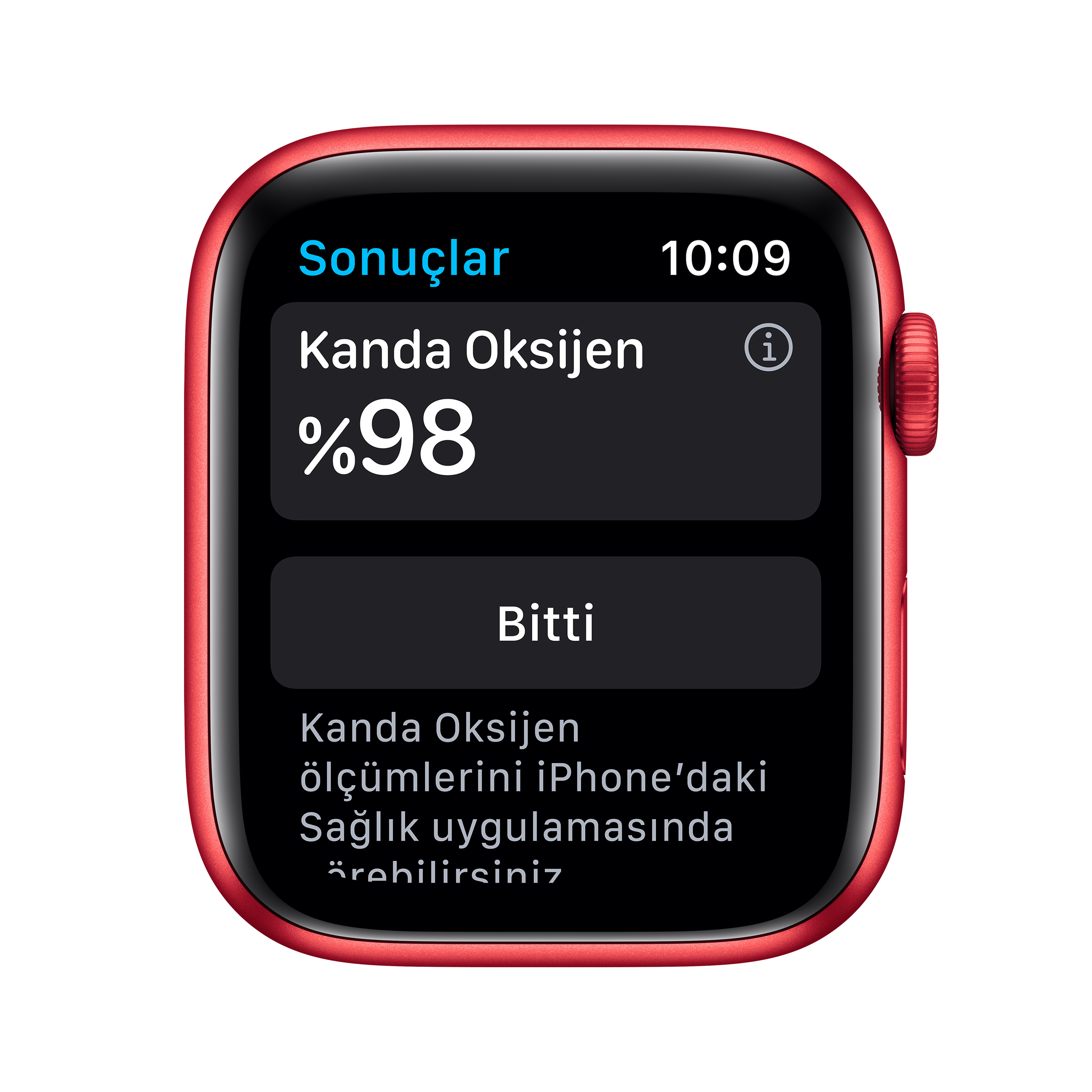 APPLE Watch Series 6 GPS 44mm Aluminium Case Sport Band Akıllı Saat Kırmızı