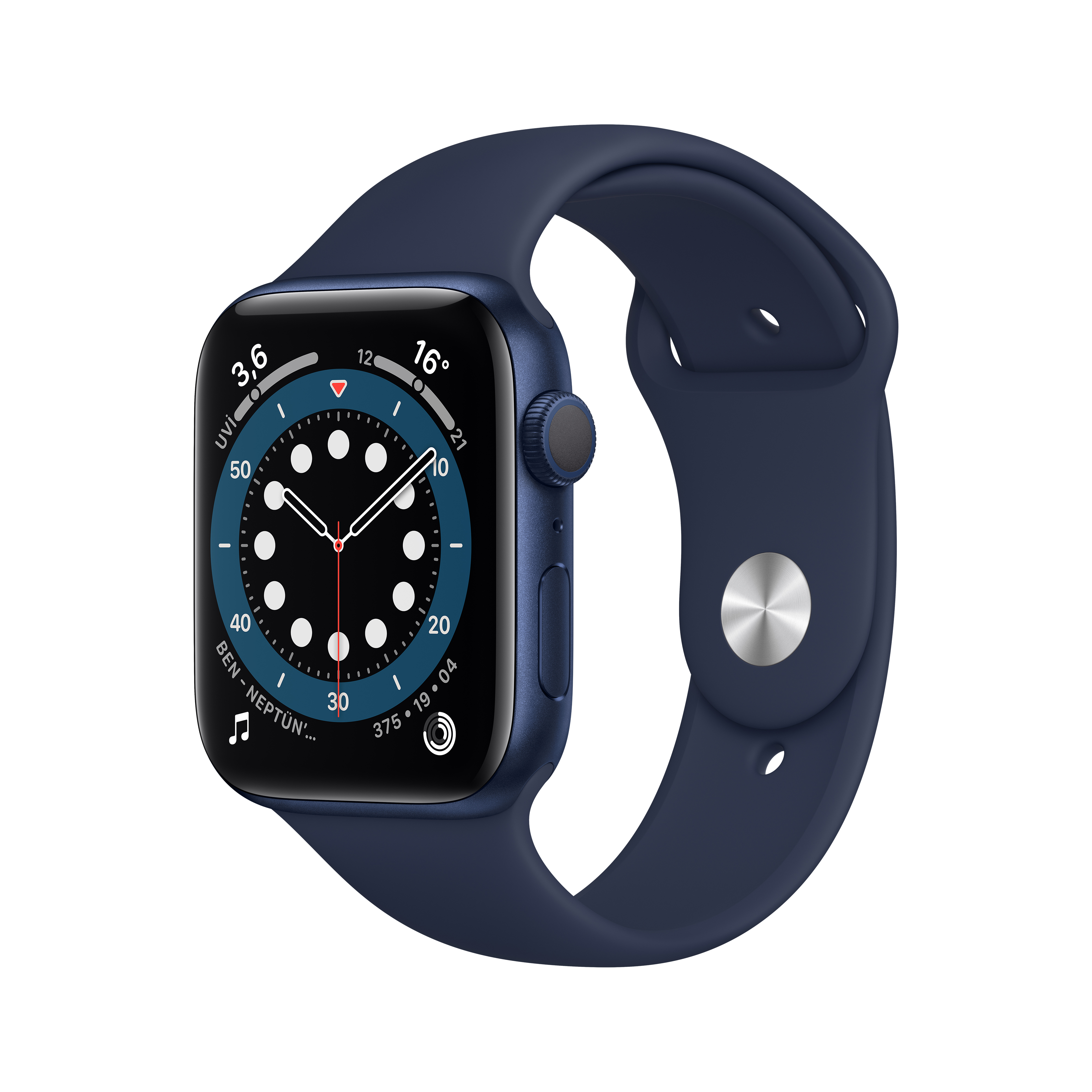 APPLE Watch Series 6 GPS, 44mm Aluminium Case Sport Band Akıllı
