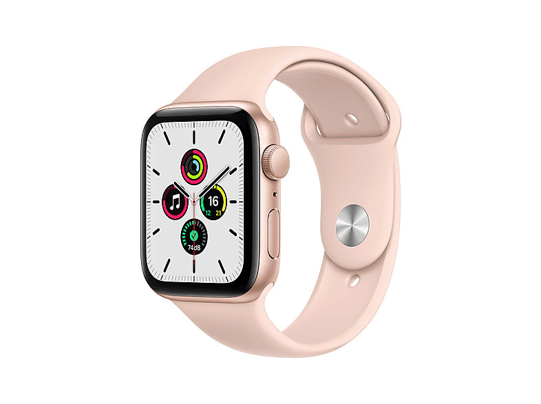 APPLE Watch SE 1.Nesil GPS 44mm Altın Aluminyum Kasa ve Pembe Spor