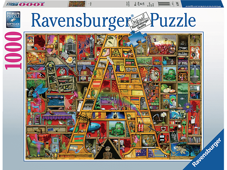 RAVENSBURGER 19891 Awsome Alphabet A Puzzle Mehrfarbig