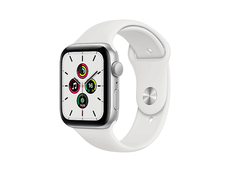 APPLE Watch SE 1.Nesil GPS 44mm Gümüş Aluminyum Kasa ve Beyaz Spor