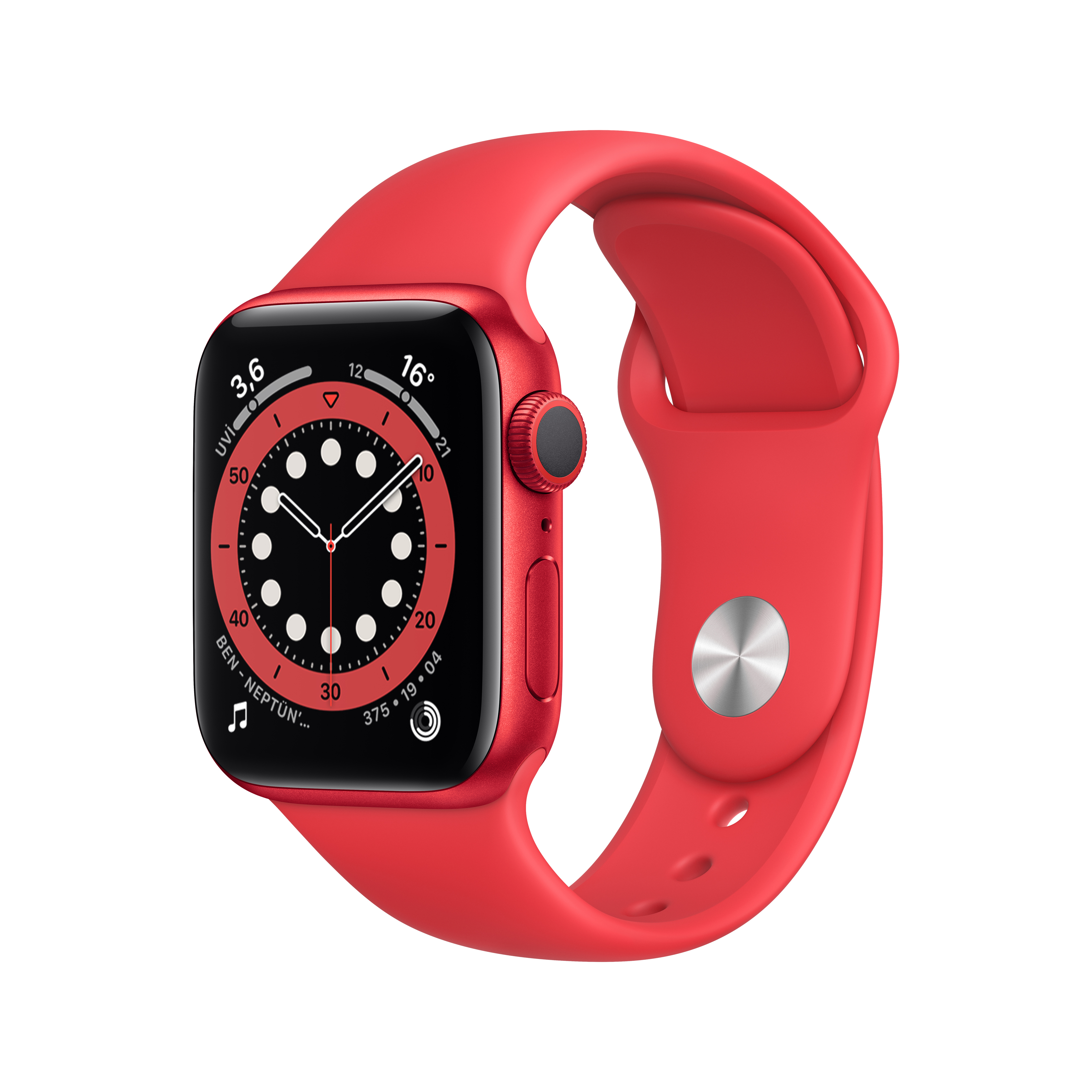 APPLE Watch Series 6 GPS, 40mm Aluminium Case Sport Band Akıllı Saat Kırmızı