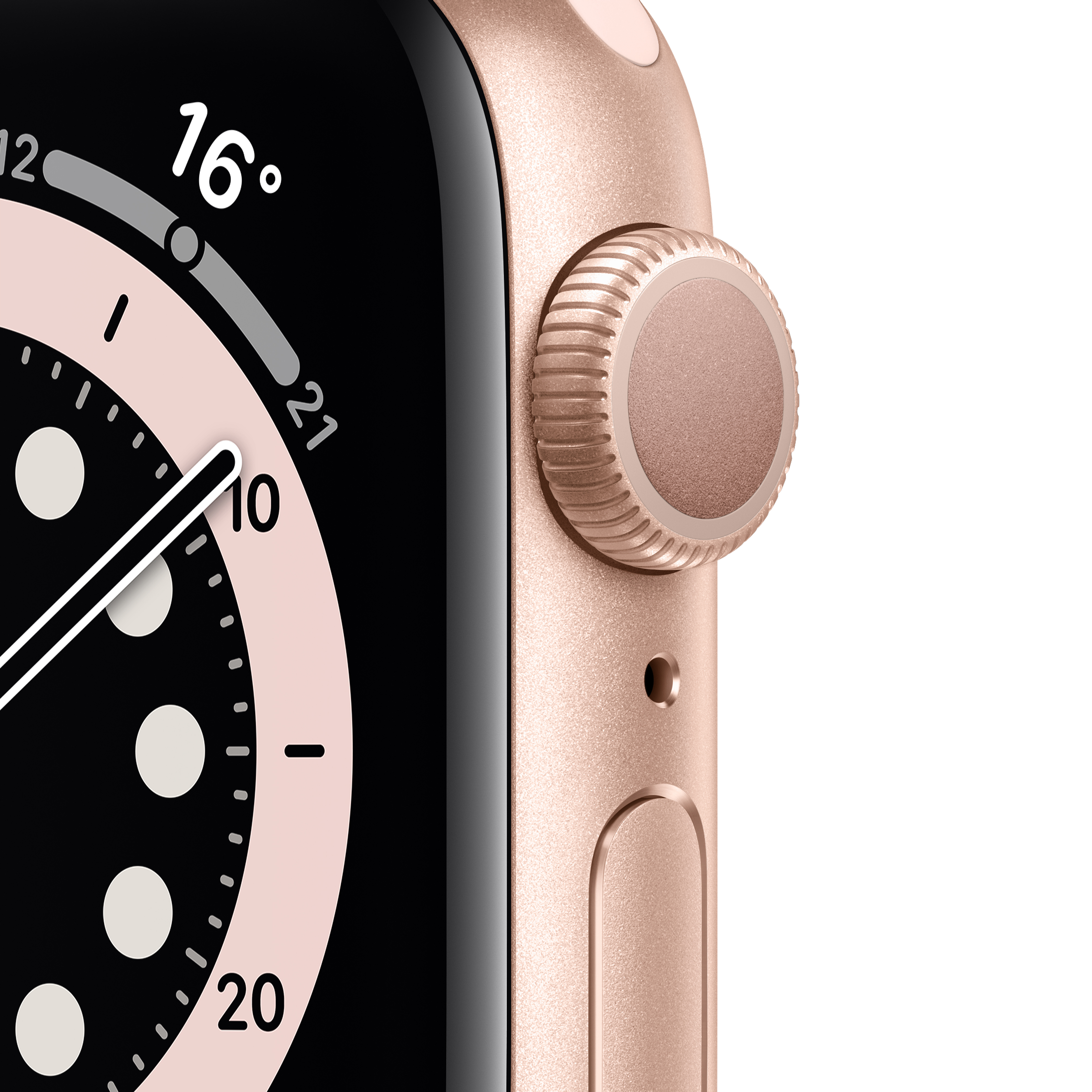 APPLE Watch Series 6 GPS, 40mm Aluminium Case Pembe Sport Band