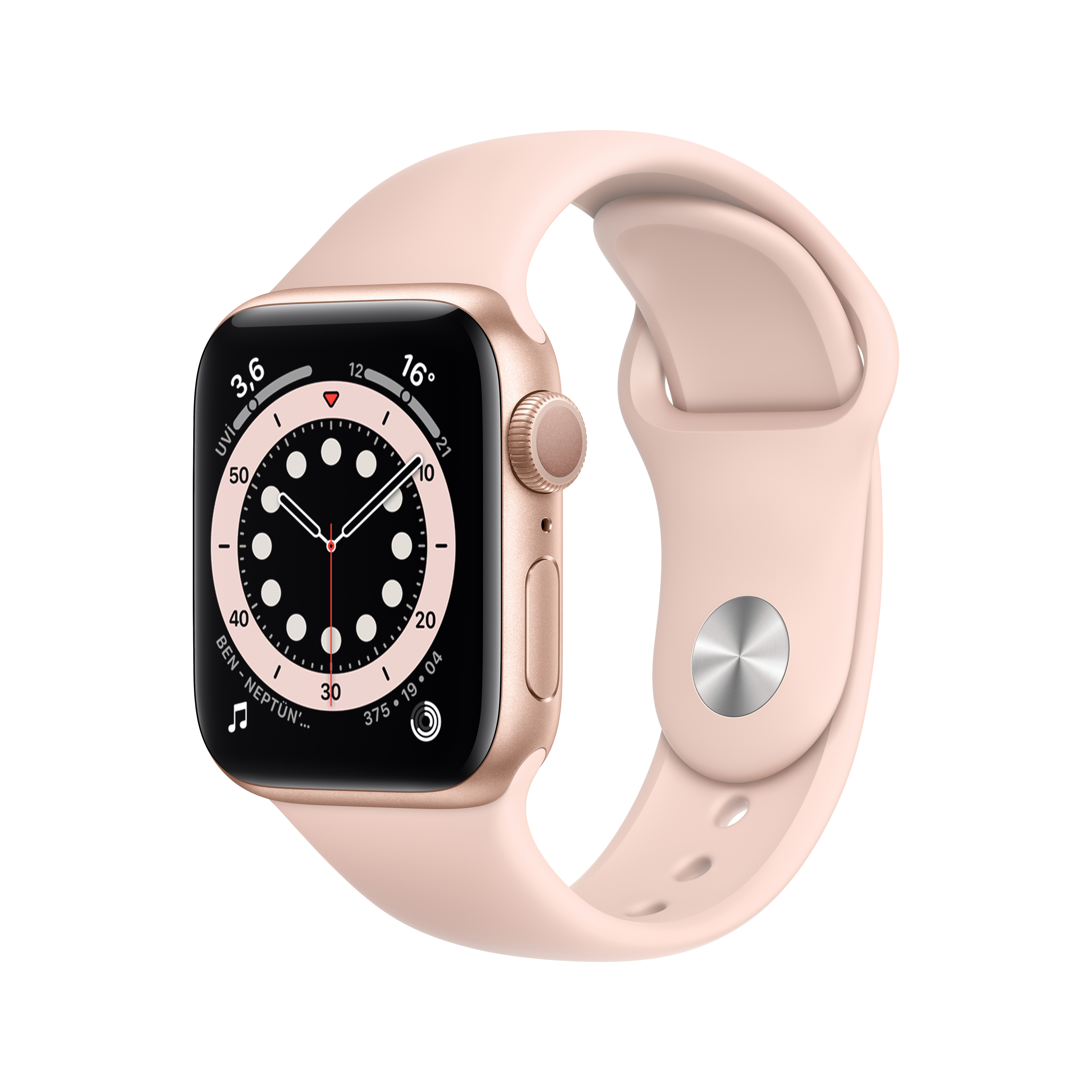 その他 Apple Watch Series 6 40mm APPLE Watch Series 6 GPS, 40mm Aluminium Case Pembe Sport Band