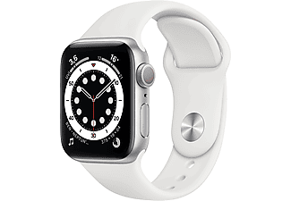 APPLE Watch Series 6 GPS, 40mm Aluminium Case Beyaz Sport Band Akıllı Saat Silver