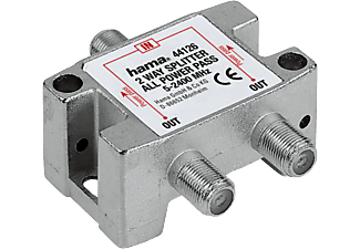 HAMA 44126 SPLITTER SAT 2-WAY METAL FS - SAT-Verteiler (Silber)