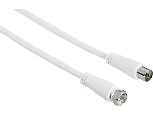 HAMA 122527 CABLE SAT/COAX M/F - Câble de connexion SAT (Blanc)