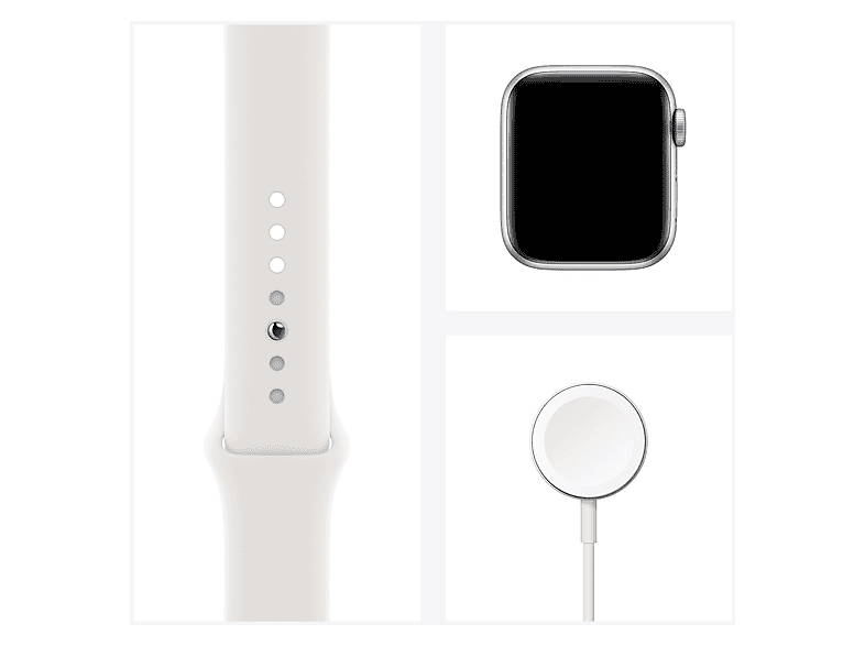 APPLE Watch SE GPS 40mm Aluminium Case Beyaz Spor Kordon Akıllı