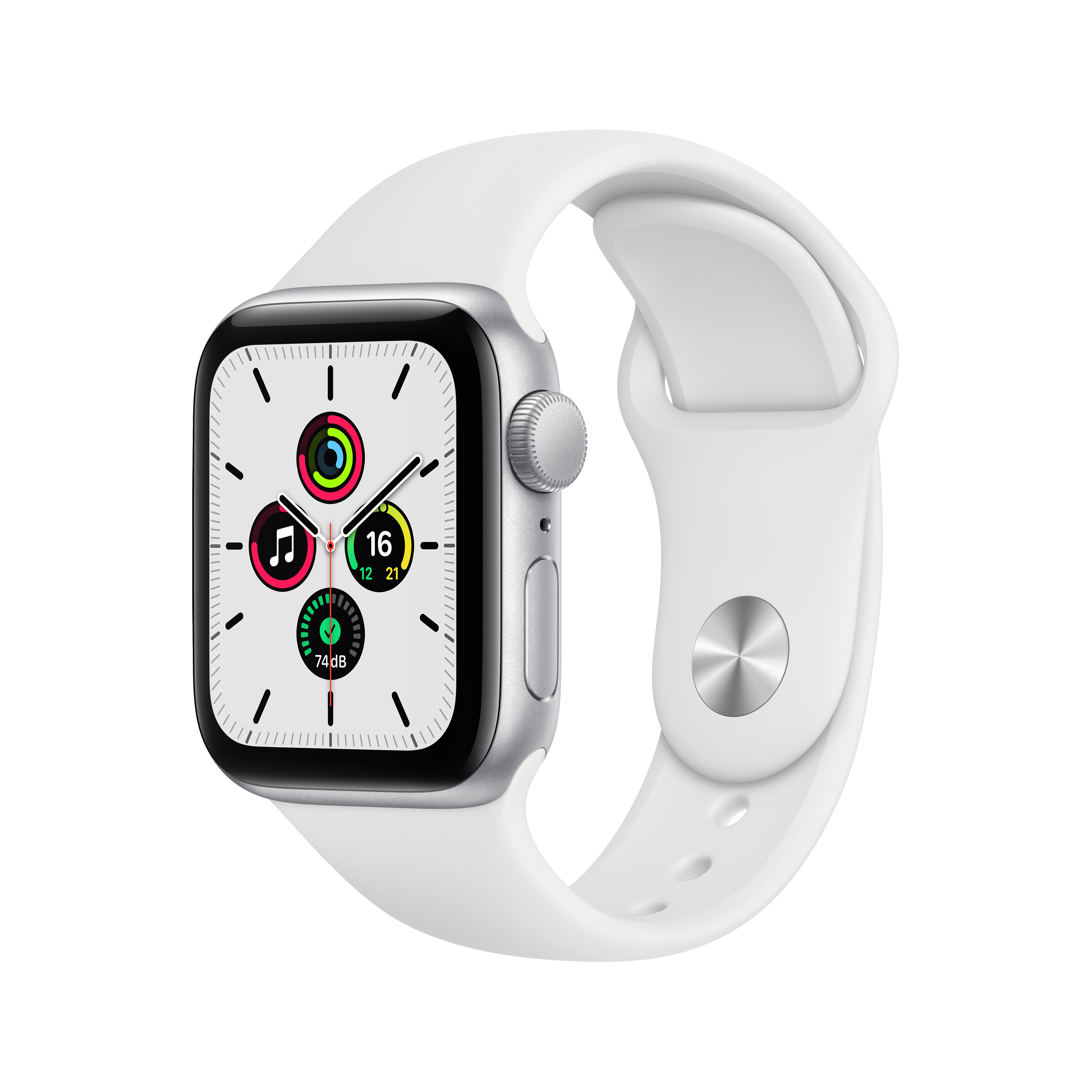 APPLE Watch SE GPS 40mm Aluminium Case Beyaz Spor Kordon Akıllı