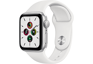 APPLE Watch SE GPS 40mm Aluminium Case Beyaz Spor Kordon Akıllı Saat Silver