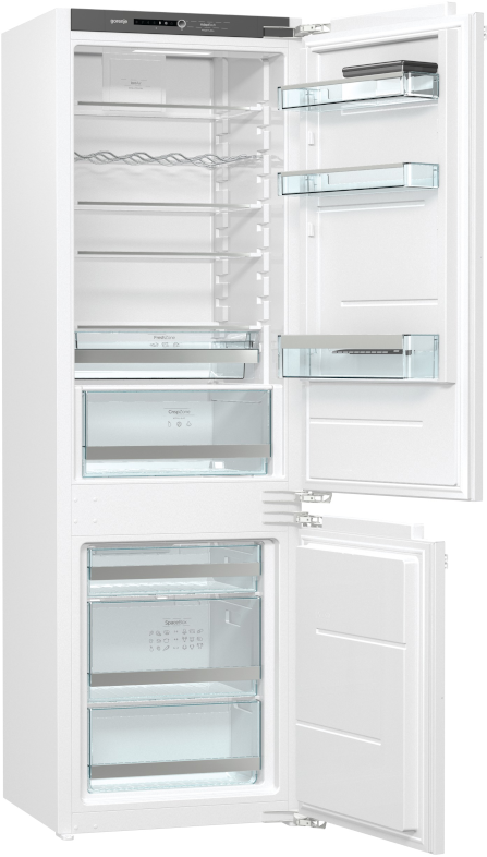 GORENJE RKI2181A1 beépíthető kombinált hűtőszekrény,  CrispZone, LED világítás, MultiAdjust polcok