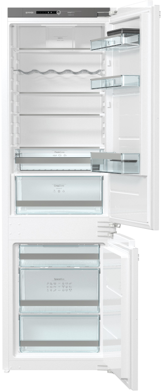GORENJE RKI2181A1 beépíthető kombinált hűtőszekrény,  CrispZone, LED világítás, MultiAdjust polcok