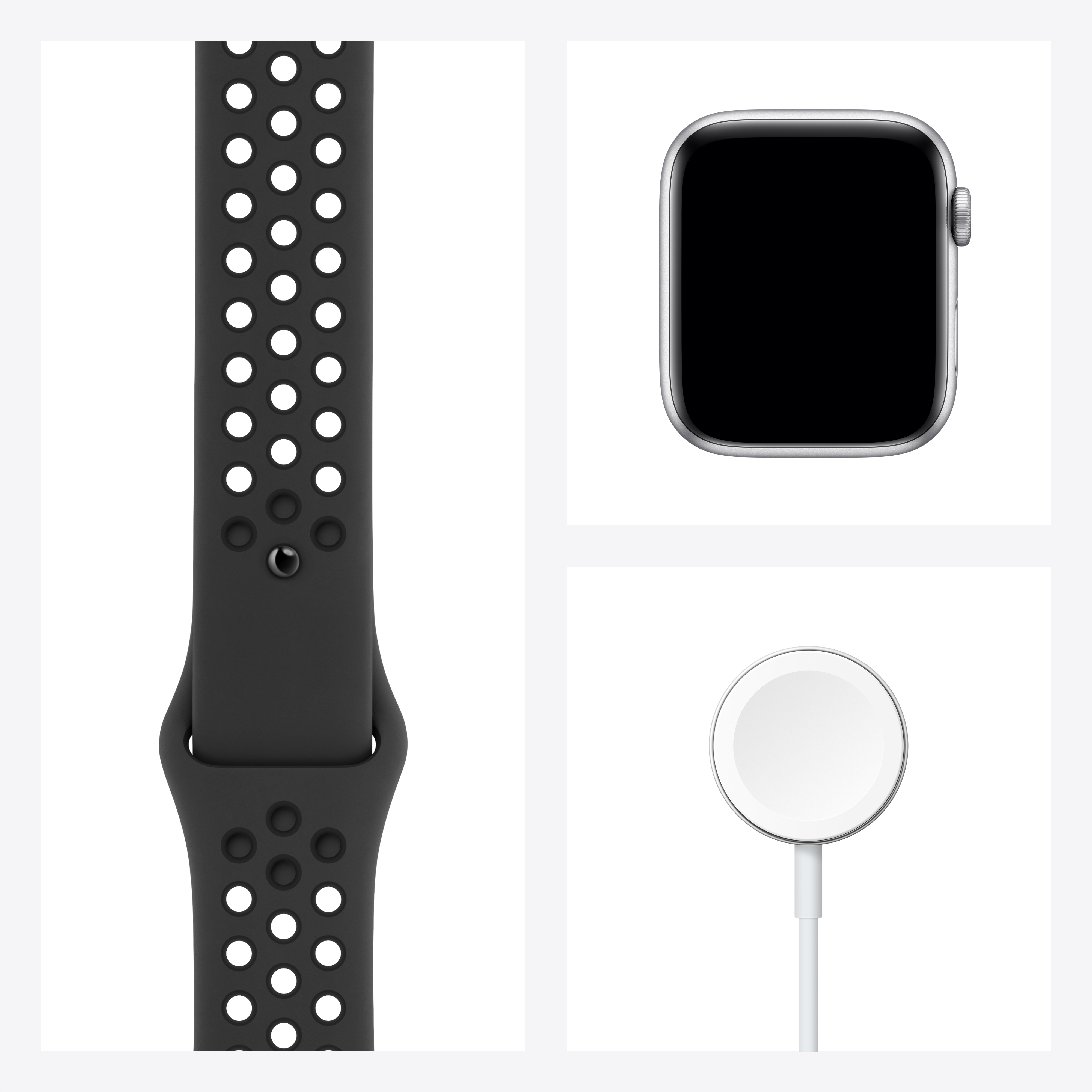 APPLE Watch Nike Series 6 GPS 44mm Aluminium Case Antrasit/Siyah Nike Spor Kordon Akıllı Saat Uzay Grisi