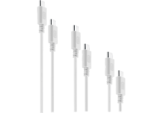 CELLULARLINE USBDATA3XC2CW - Câble de charge (Blanc)