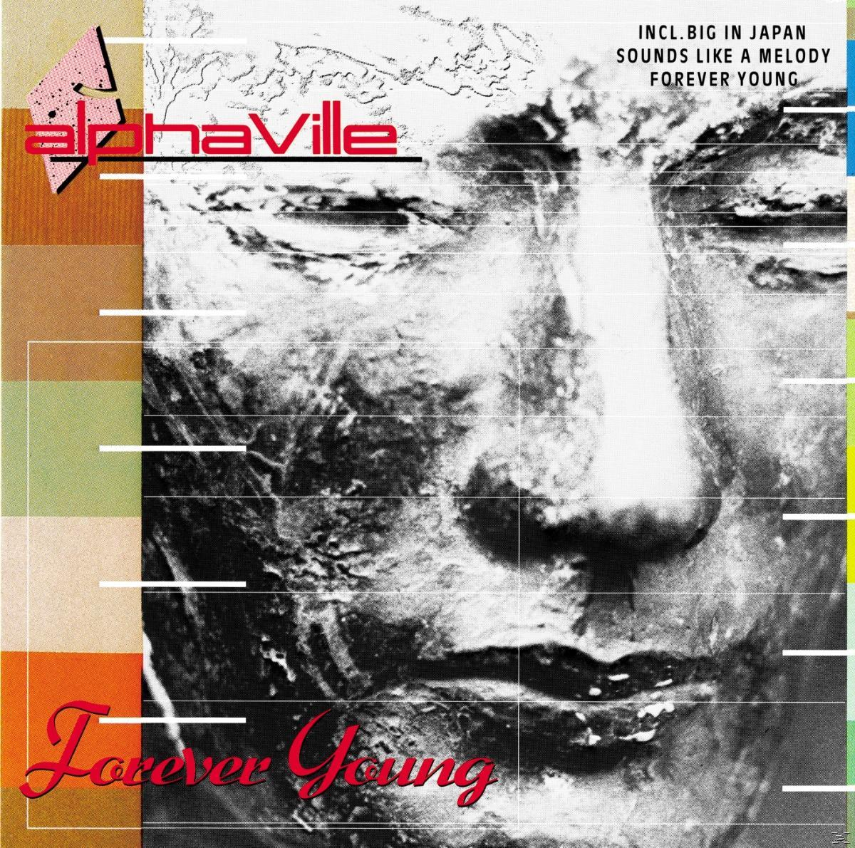 Album borító egy arcot mutat a 'Forever Young' szöveggel. Tartalmazza az 'alpha ville'-t és más szöveget is.