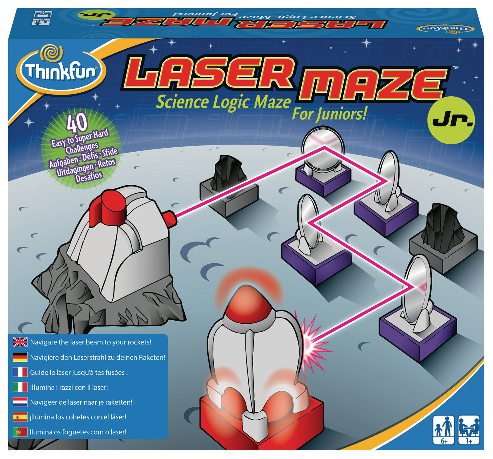 THINKFUN 76348 Laser Maze? Junior Kinderspiel Mehrfarbig