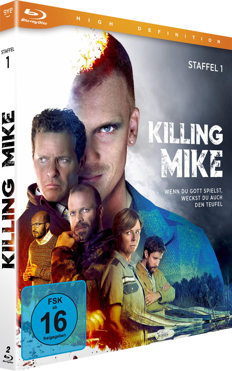 Blu-ray-Boxcover von Killing Mike mit der Besetzung.