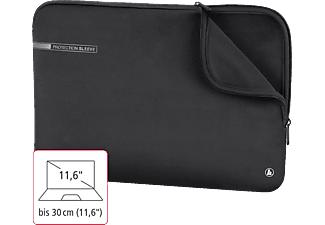 HAMA Neoprene 11.6 Zoll Notebook-Sleeve für Universal Neopren, Schwarz