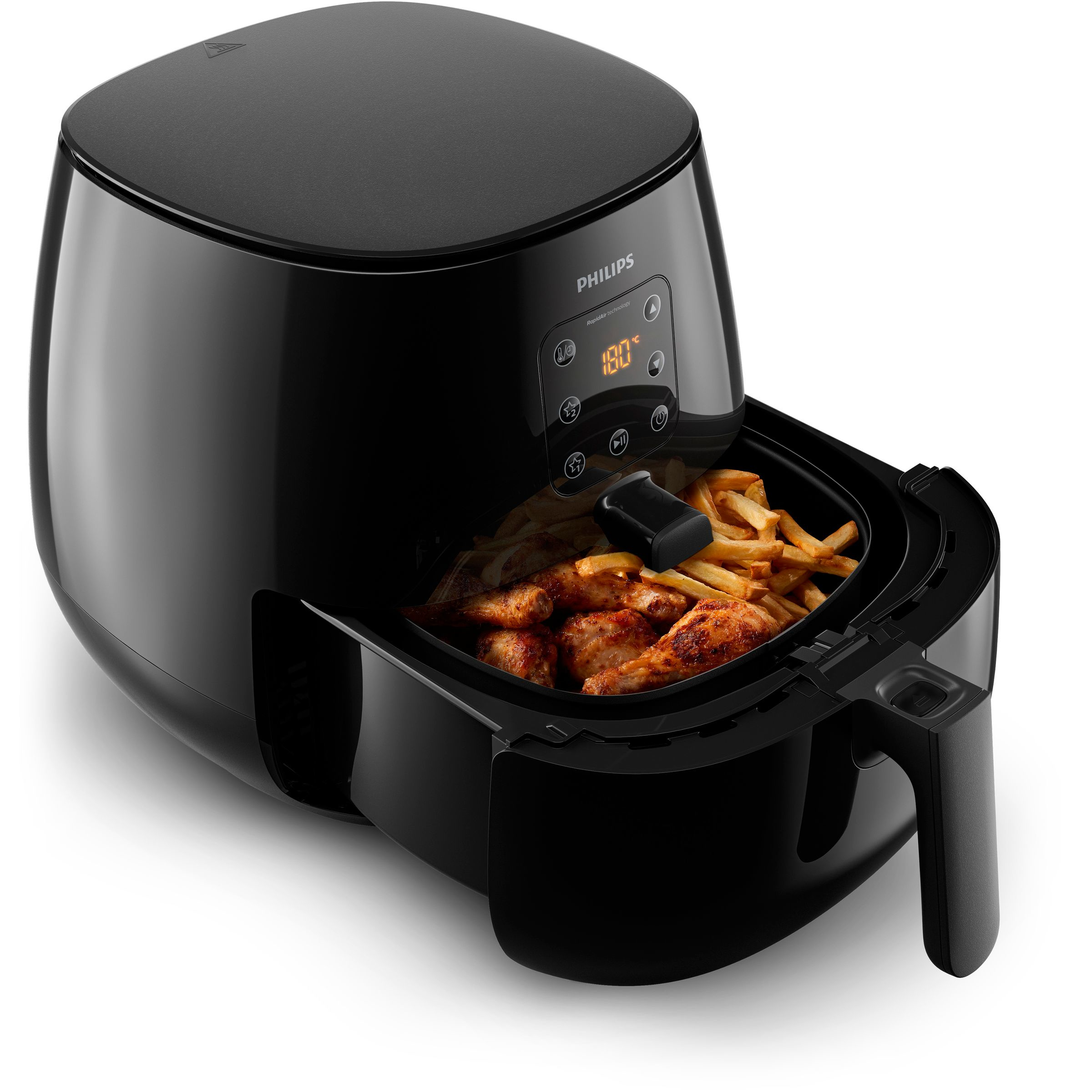 PHILIPS Heißluftfritteuse Airfryer XL Essential HD9260/90, schwarz Heißluftfritteuse (1200 g, 1900 Watt, Schwarz)