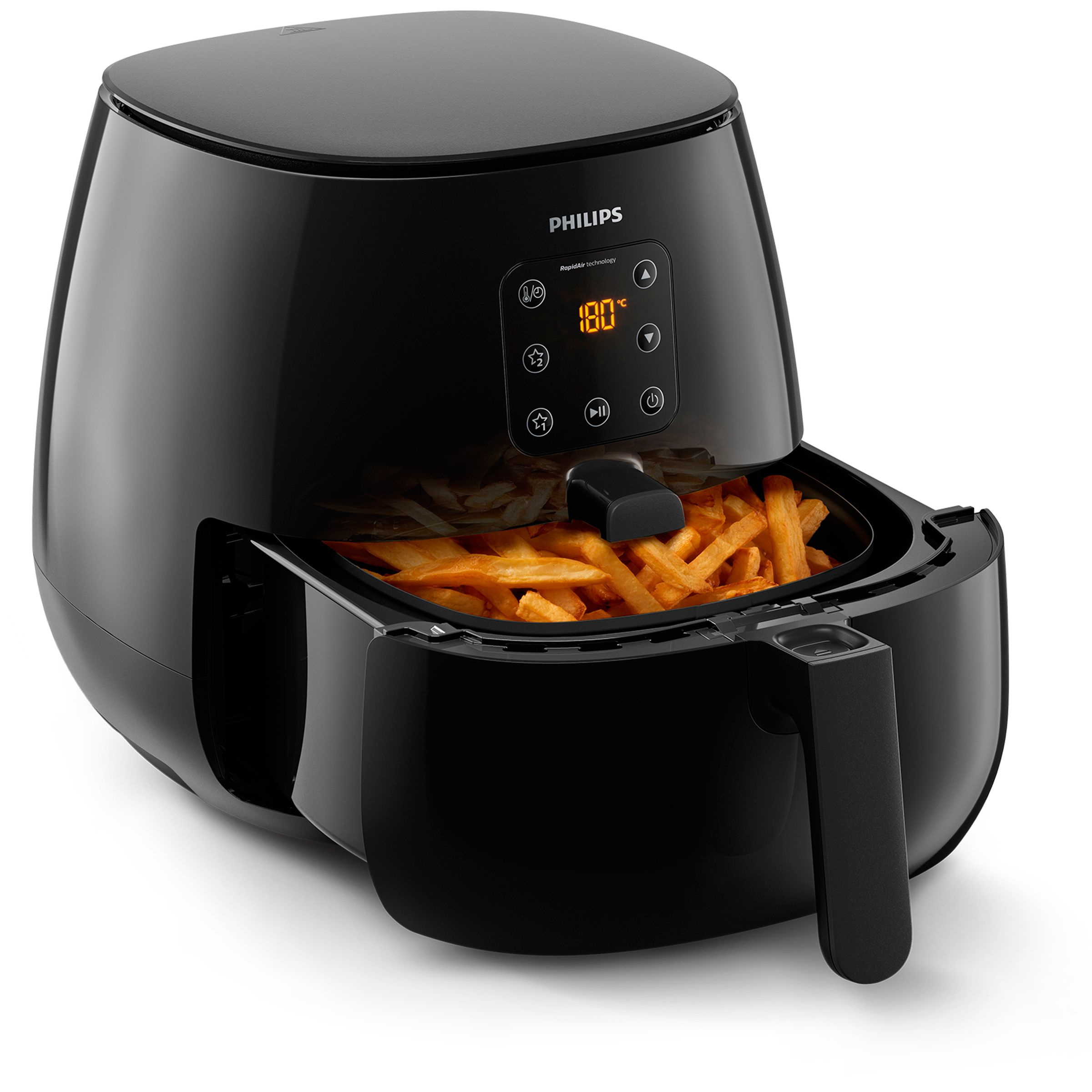 PHILIPS Heißluftfritteuse Airfryer XL Essential HD9260/90, schwarz Heißluftfritteuse (1200 g, 1900 Watt, Schwarz)