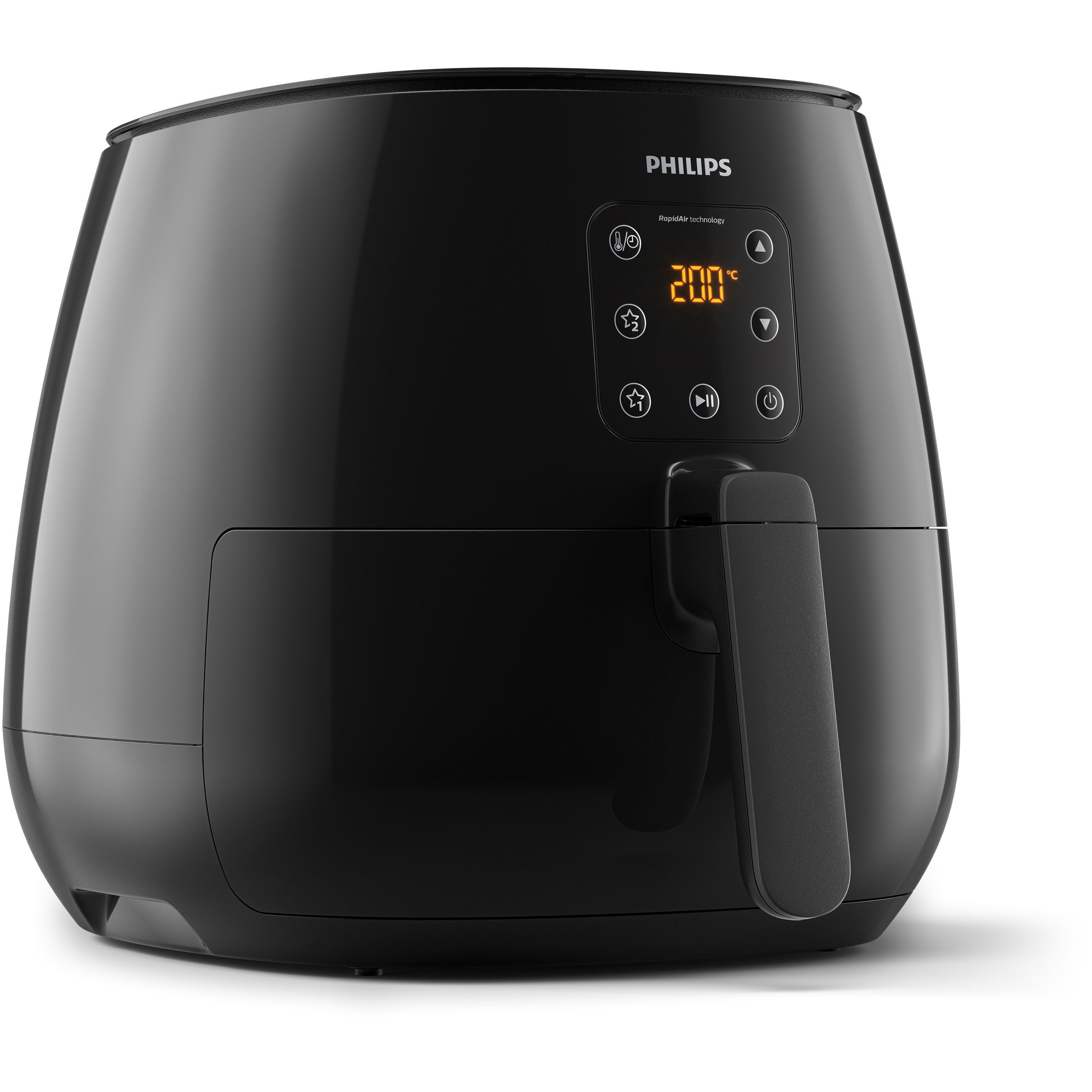 PHILIPS Heißluftfritteuse Airfryer XL Essential HD9260/90, schwarz Heißluftfritteuse (1200 g, 1900 Watt, Schwarz)