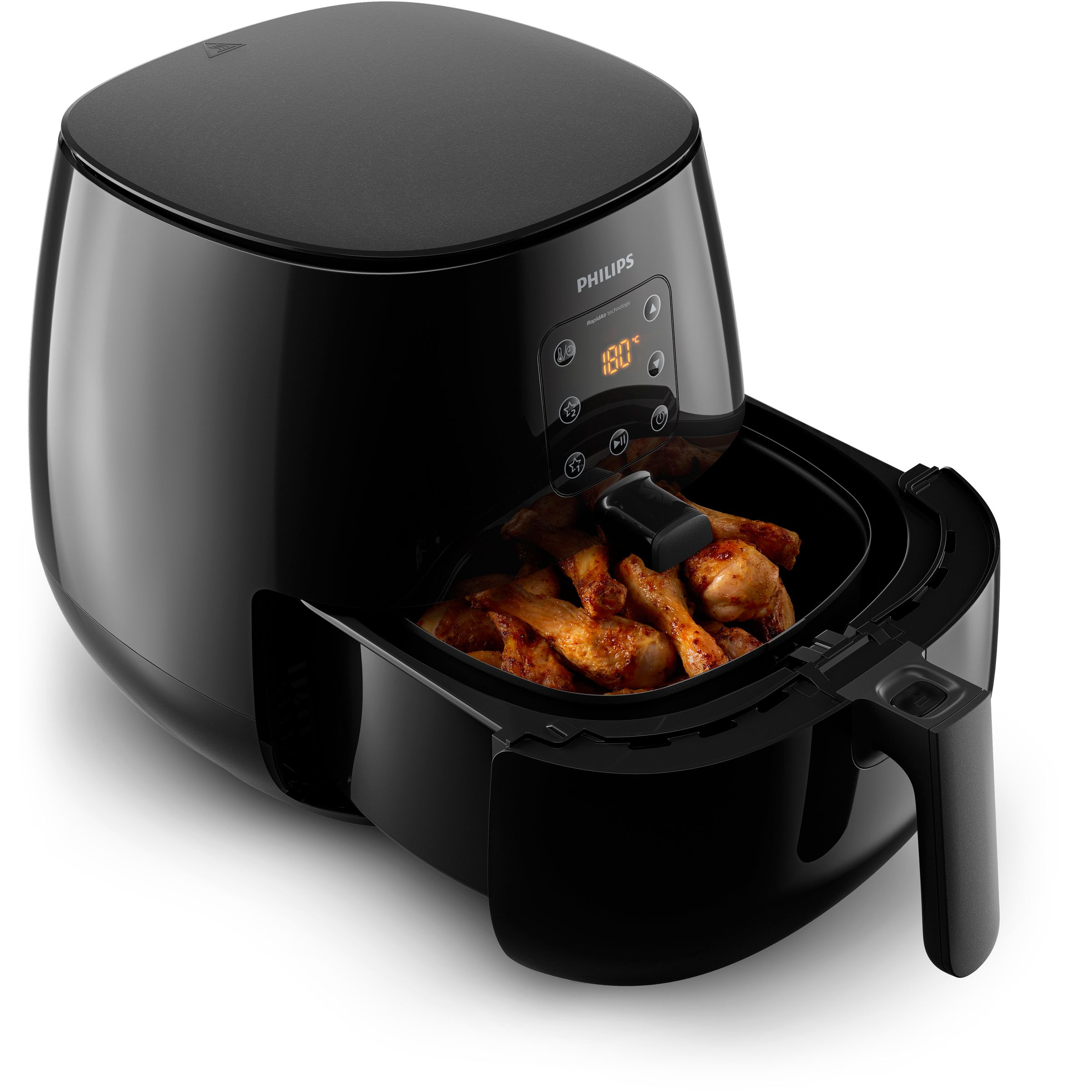PHILIPS Heißluftfritteuse Airfryer XL Essential HD9260/90, schwarz Heißluftfritteuse (1200 g, 1900 Watt, Schwarz)