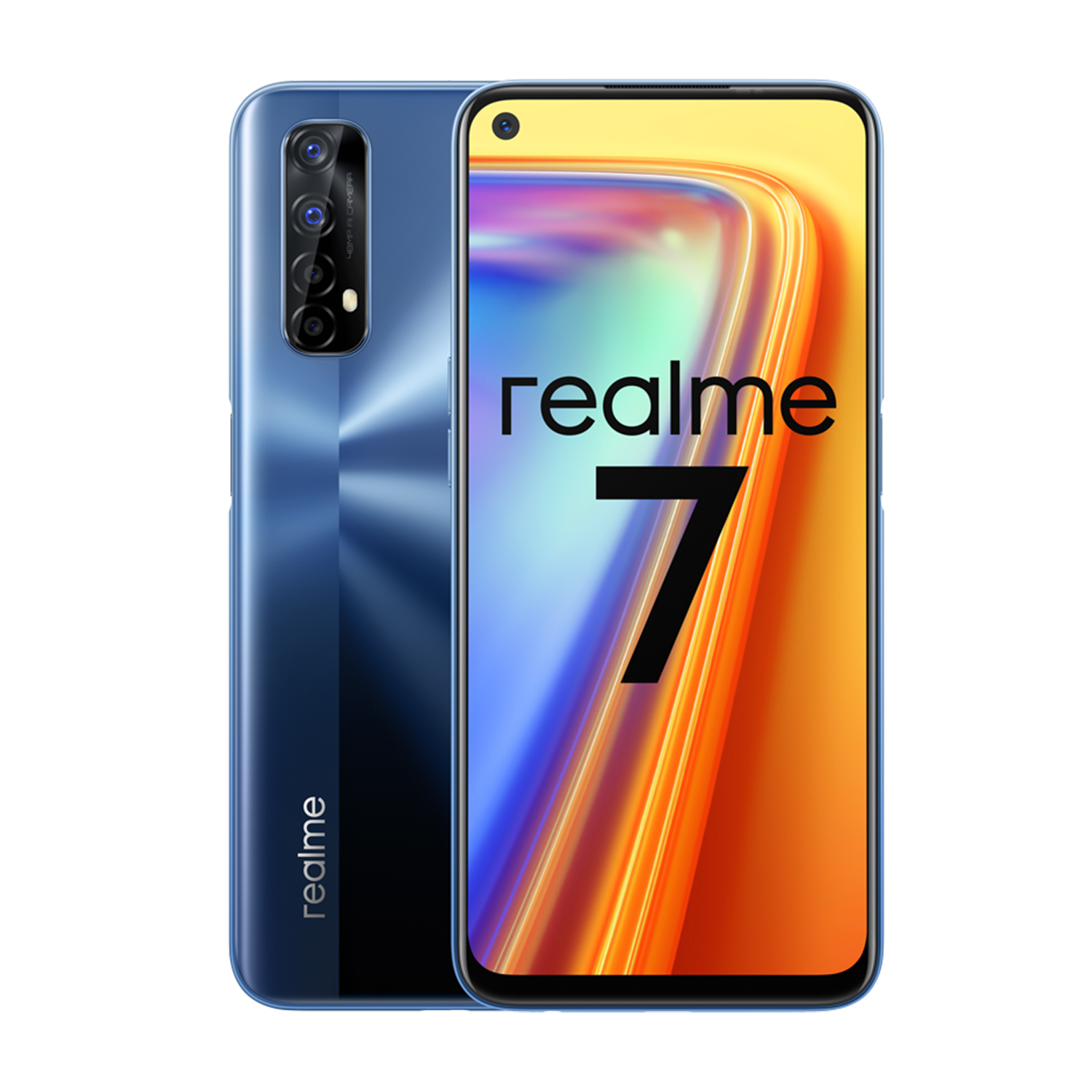 Móvil - realme 7, Azul, 128 GB, 8 GB, 6.4" Full HD+, MediaTek G 95, 5000 mAh, Android