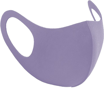 ALCOR 3D Spandex mosható gyerekmaszk 13-18 éves korig, levendula
