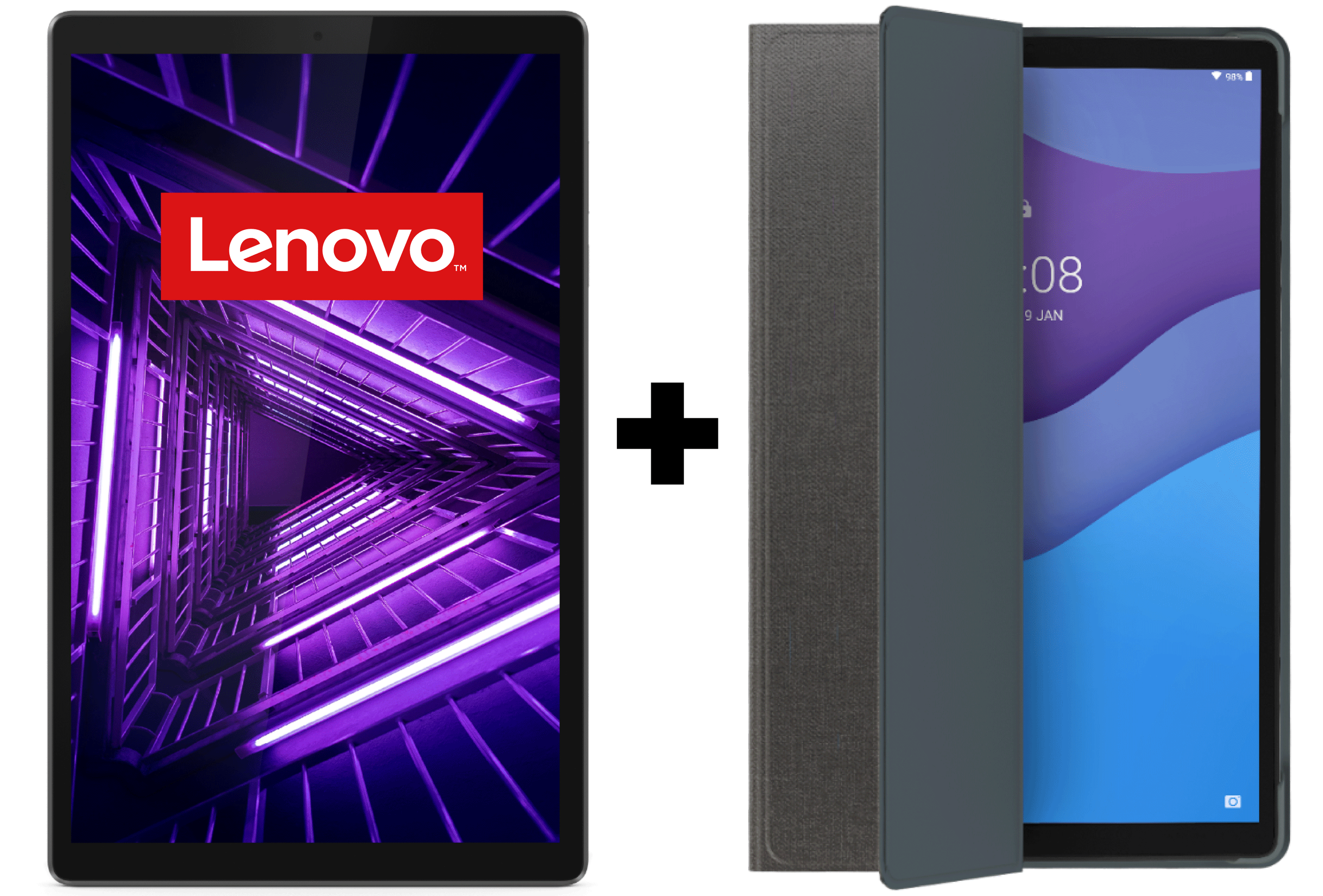 LENOVO Tab M10 HD (2nd gen) 32GB Wifi - Grijs + Folio Case