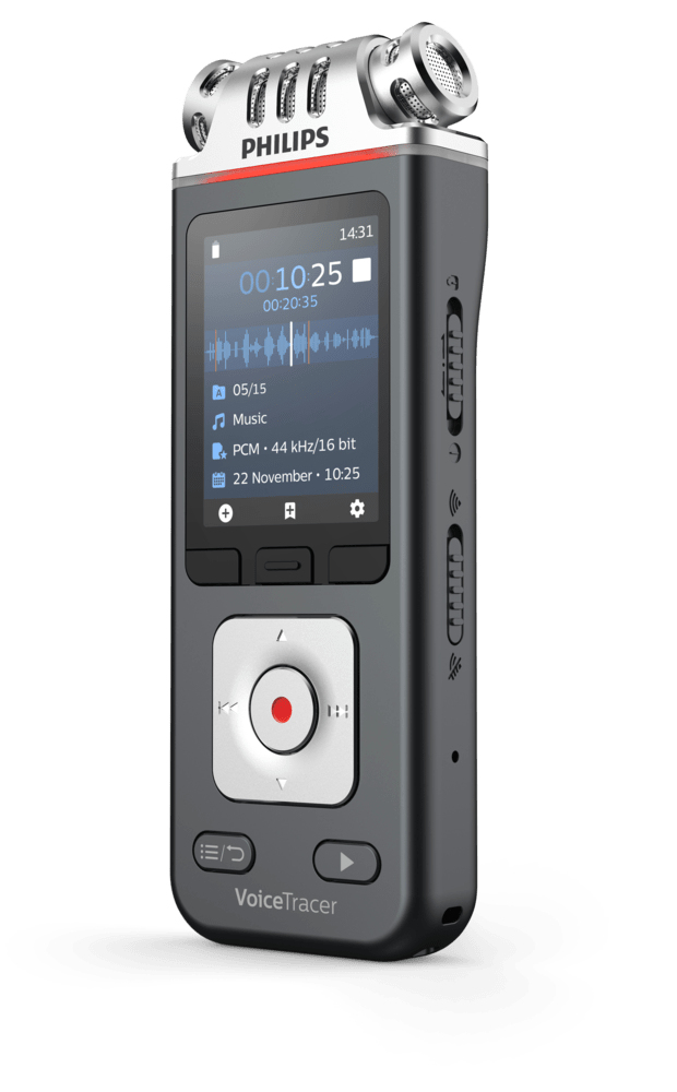 PHILIPS VoiceTracer DVT7110 - Aufnahmegerät (Anthrazit/Chrom)