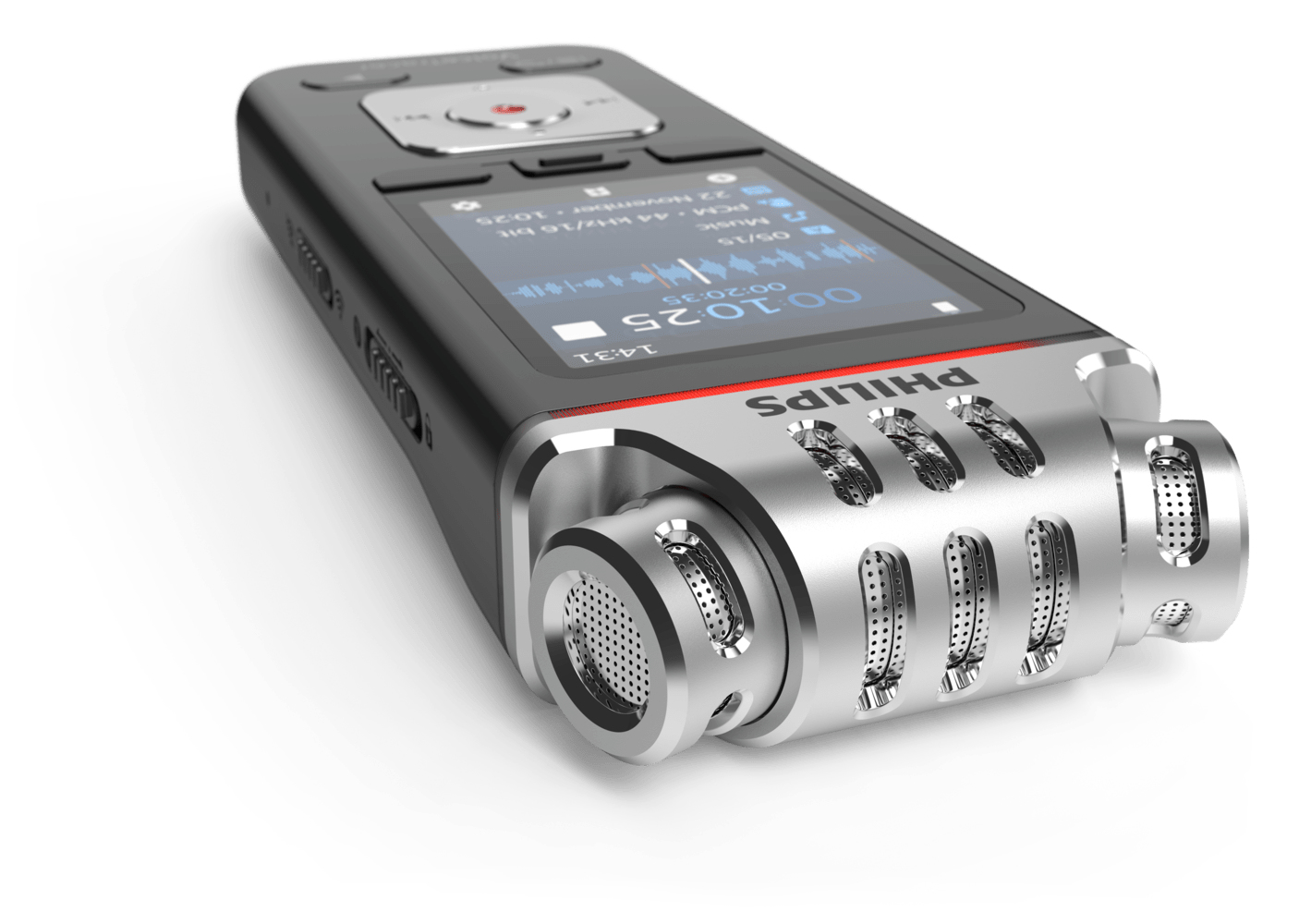 PHILIPS VoiceTracer DVT7110 - Aufnahmegerät (Anthrazit/Chrom)