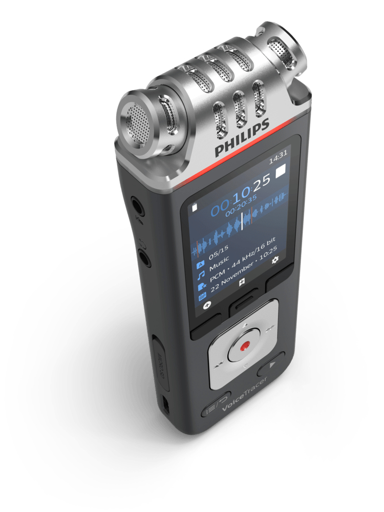PHILIPS VoiceTracer DVT7110 - Aufnahmegerät (Anthrazit/Chrom)