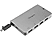 TARGUS ACA963EU - USB-C Multi Port Hub (Silber/Schwarz)