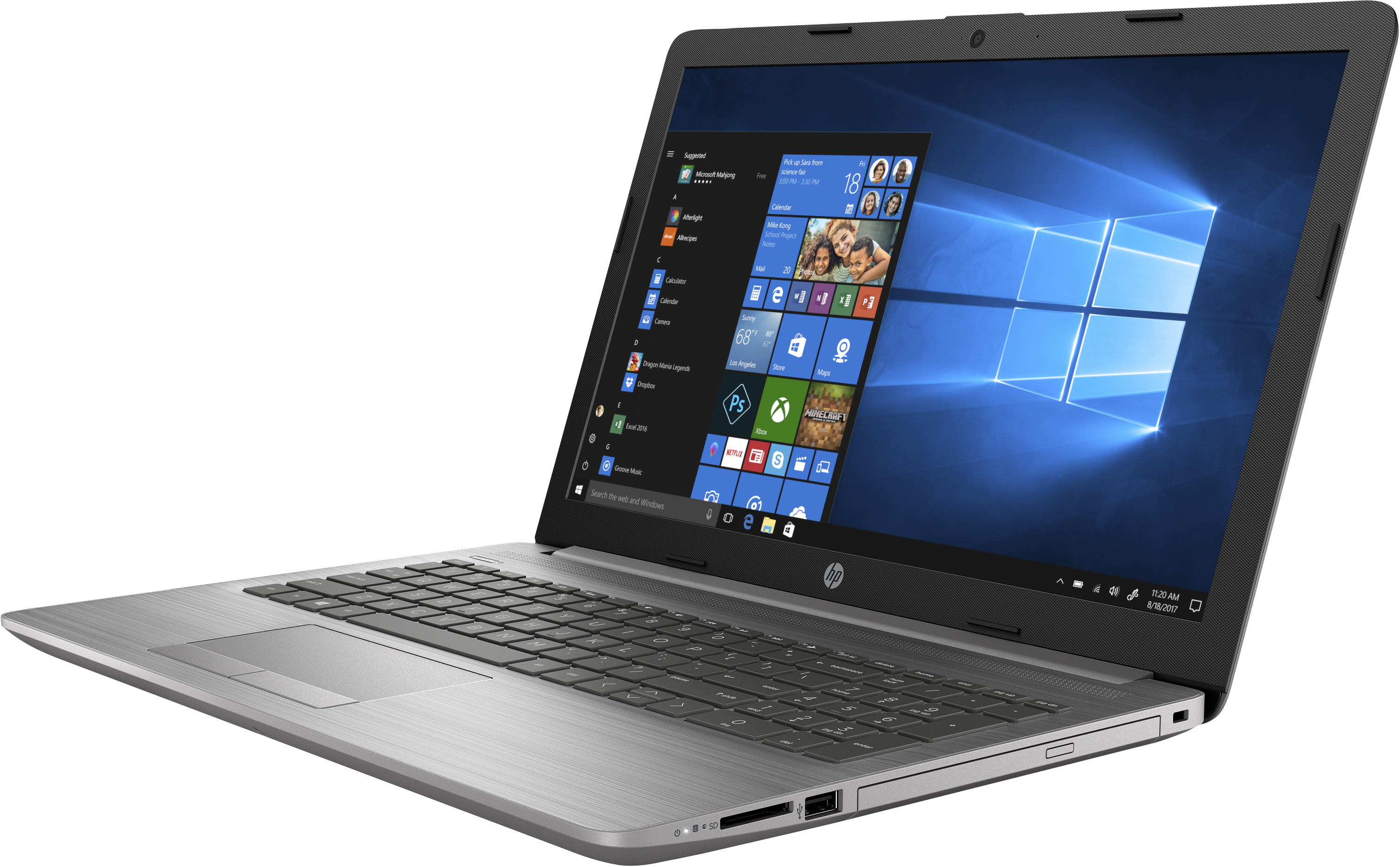 HP - B2B 250 G7 - 15,6 Zoll - Intel® Core™ i3 i3-7020U - 8 GB - 256 GB