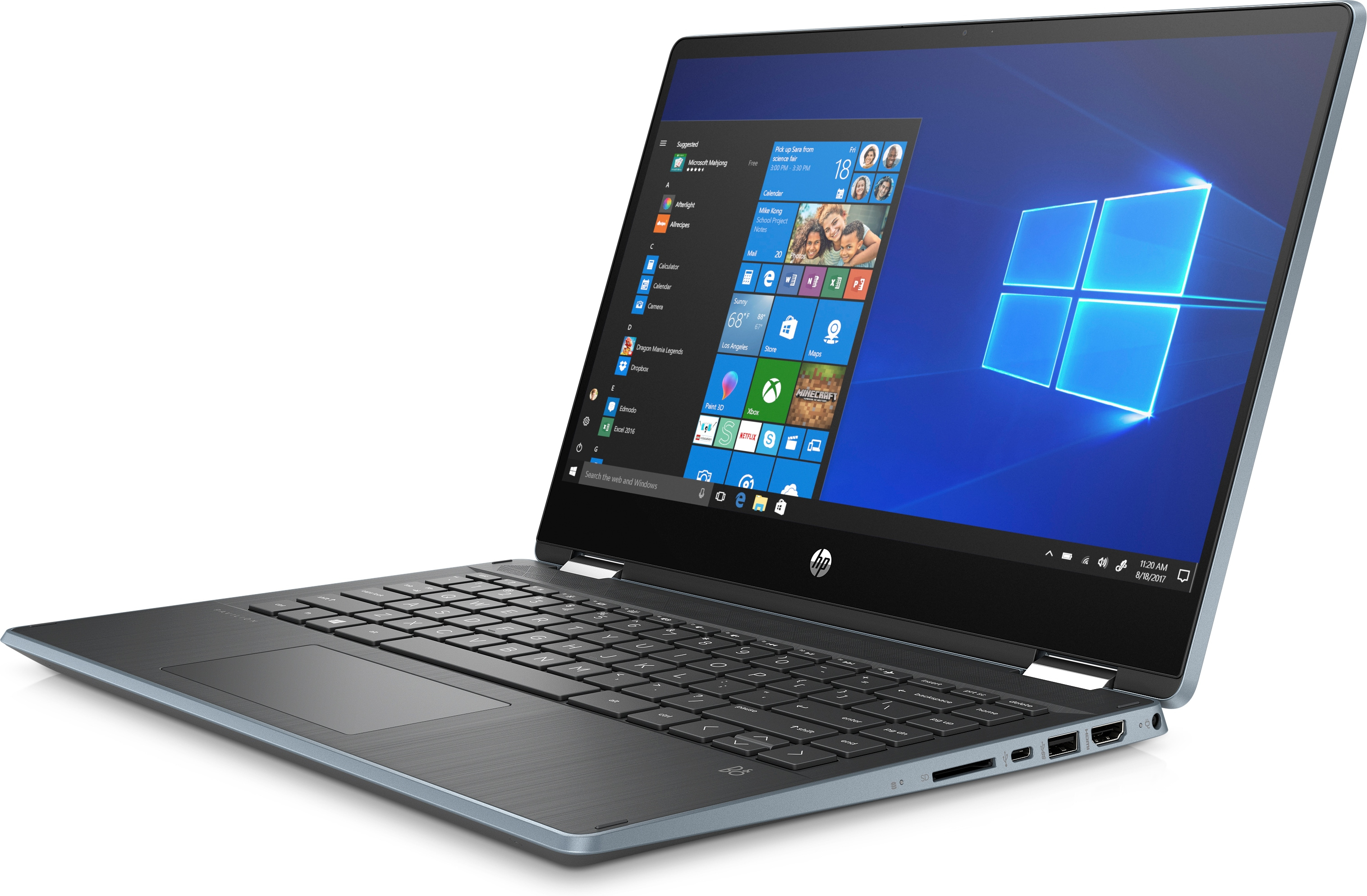 HP Pavilion x360 14-dh1351ng - 14 Zoll - Intel® Core™ i5 i5-10210U - 16 GB - 512 GB - Intel® UHD Graphics - Windows 10 Home S-Modus (32 Bit)