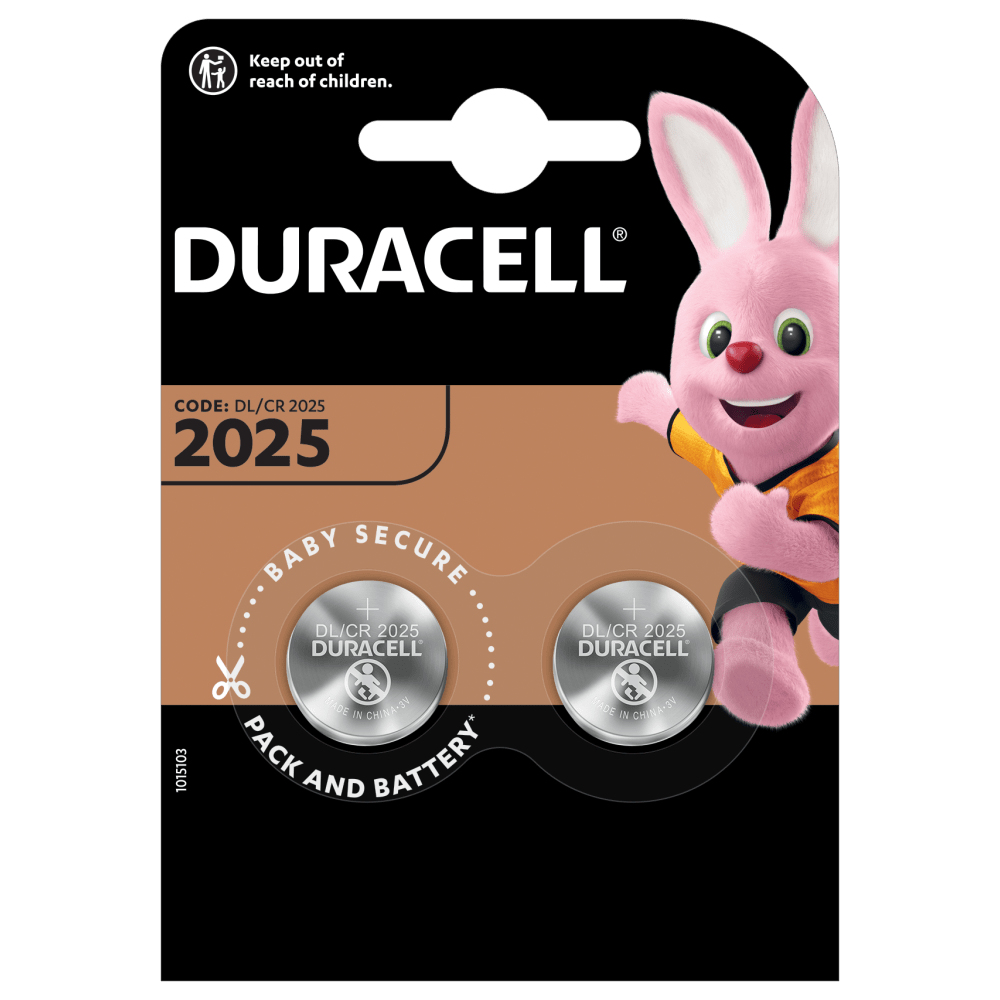 DURACELL Specialty 2025 2025 Volt Knopfzelle, 3 2 Stück Lithium