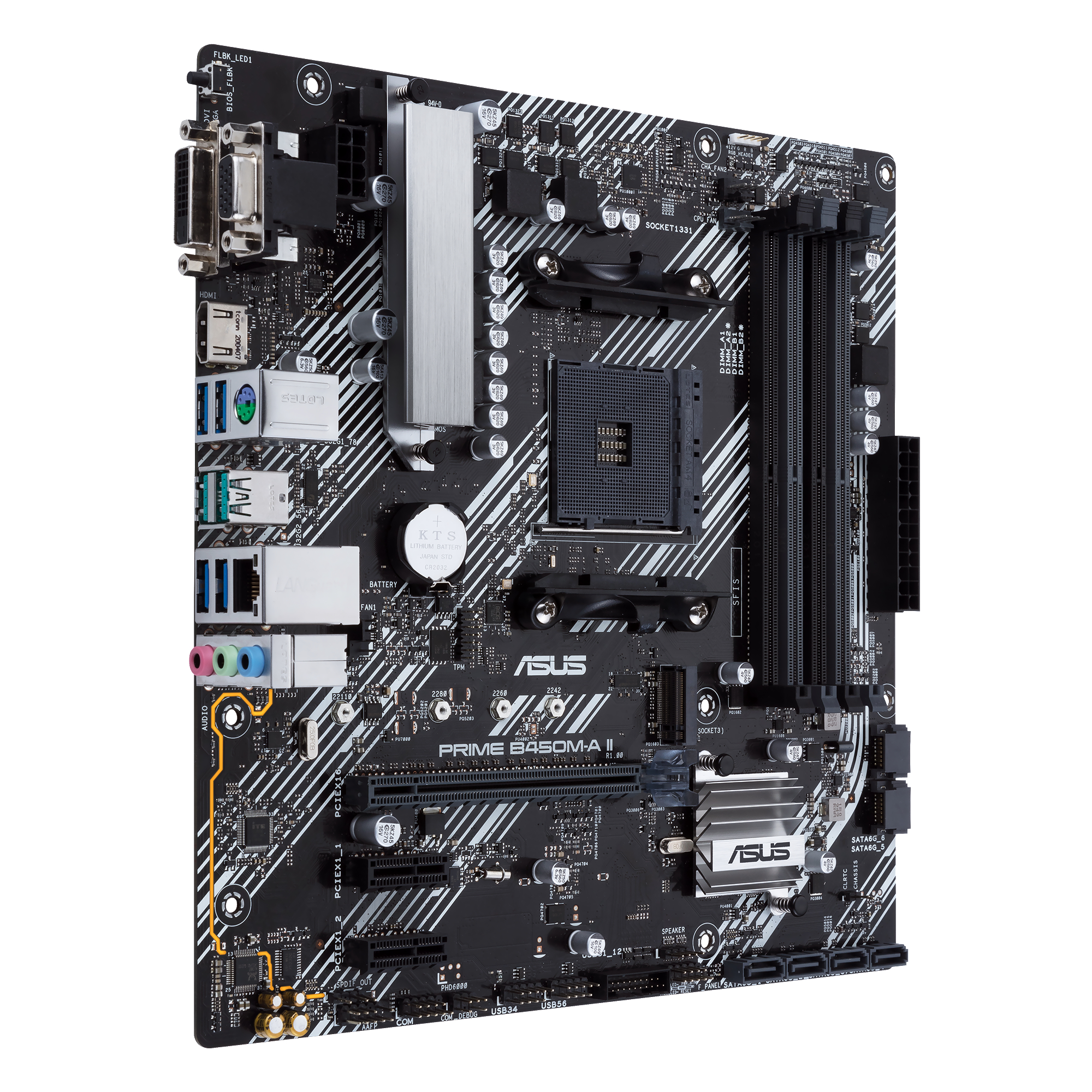 ASUS 90MB15Z0-M0EAY0 PRIME B450M-A II Mainboard Schwarz