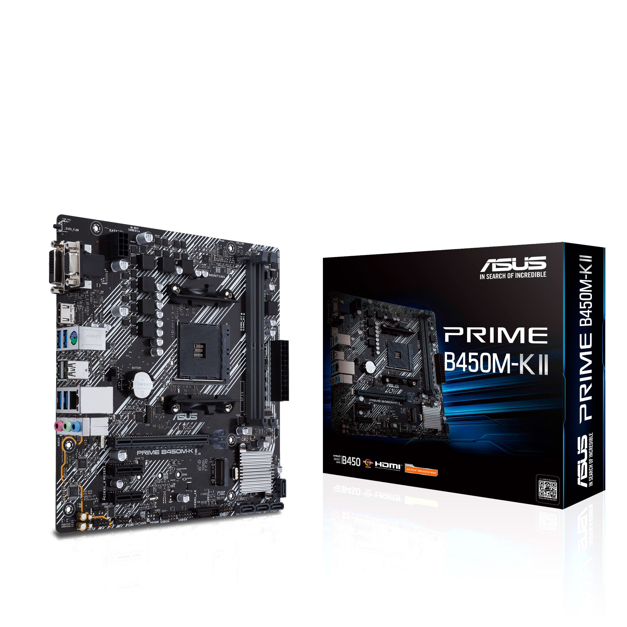 ASUS 90MB1600-M0EAY0 PRIME B450M-K II schwarz